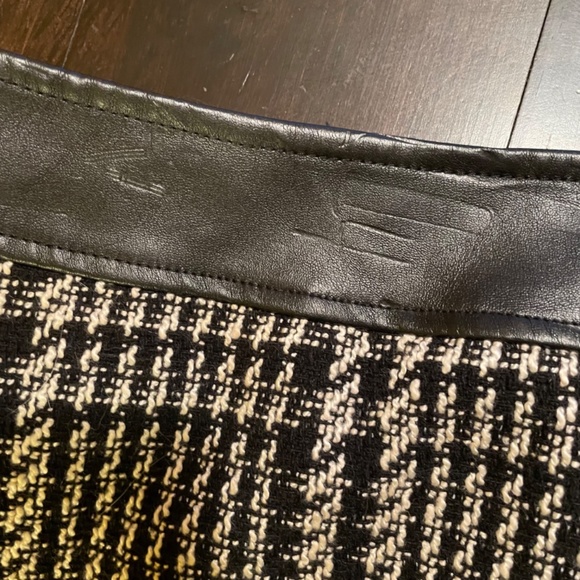 Dark academia Women’s Size 6 houndstooth / knee length wool blend Pencil Skirt - Picture 10 of 10